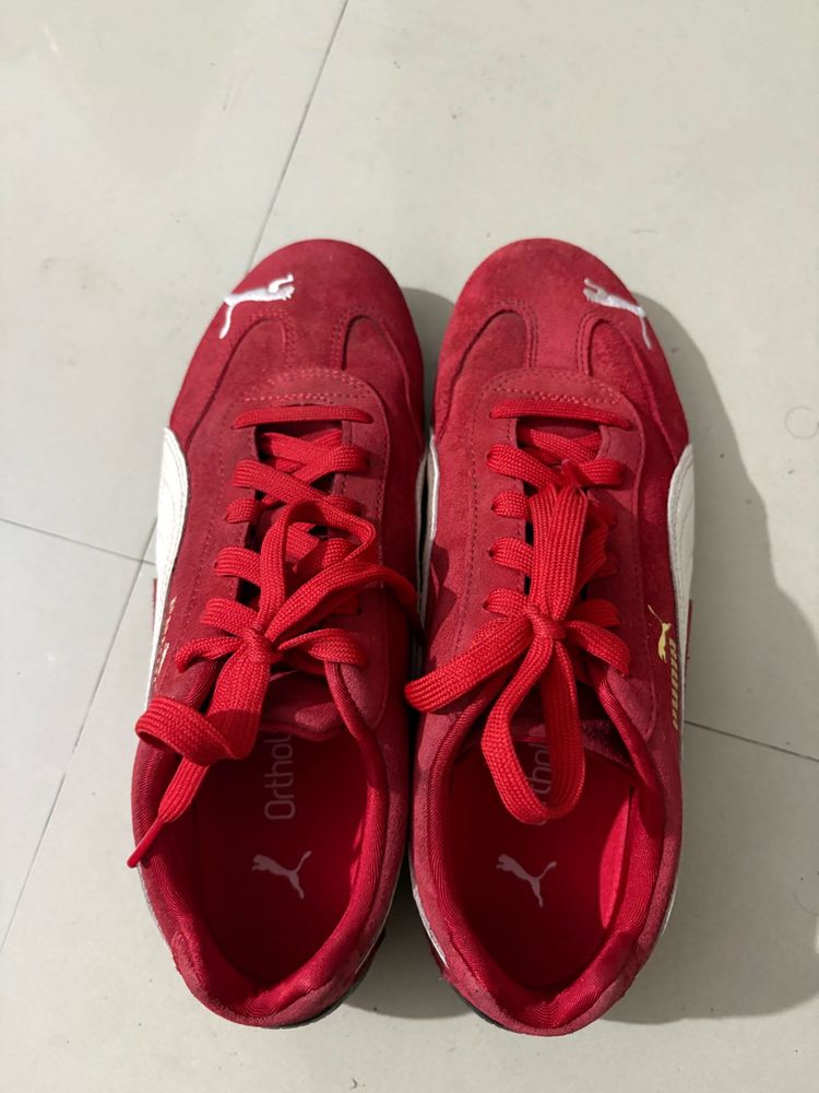 Puma Red Speedcat Sneakers