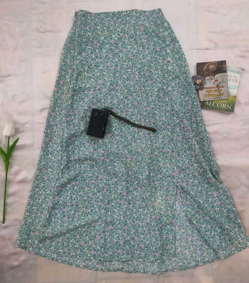 Floral Midi Skirt