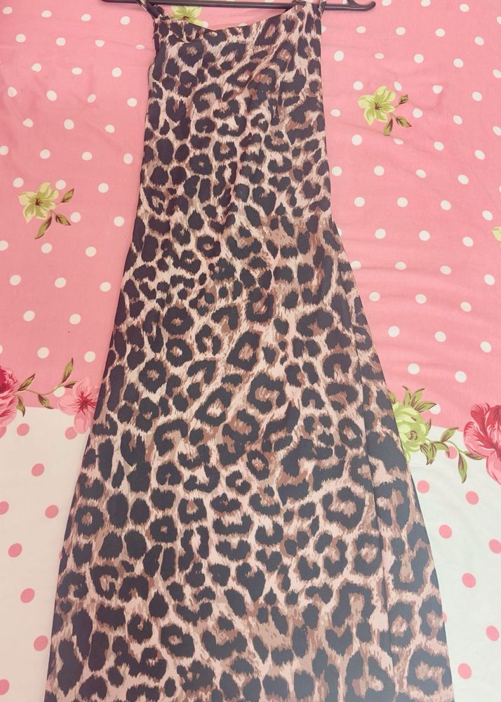 Leopard Print Maxi Dress