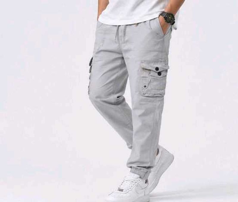 Grey cargo pant