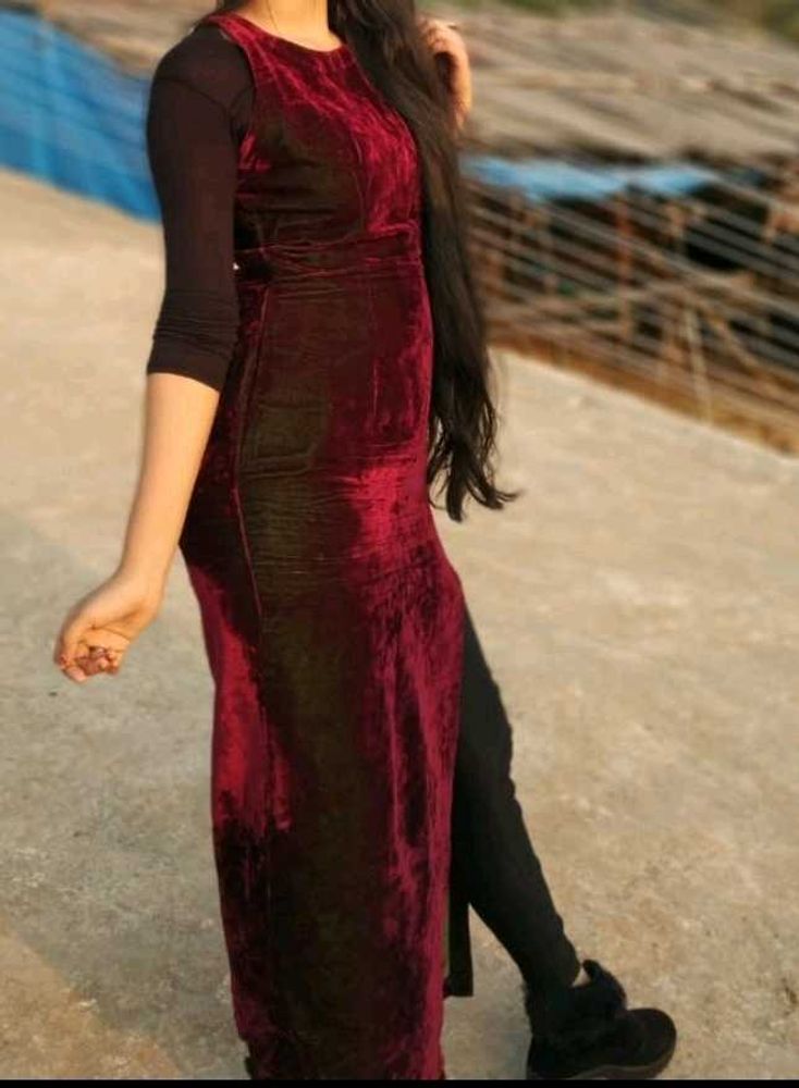 Velvet Maxi Dress