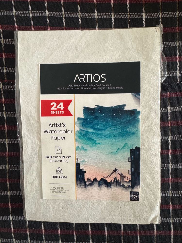 Artist's Watercolor Paper - 24 Sheets