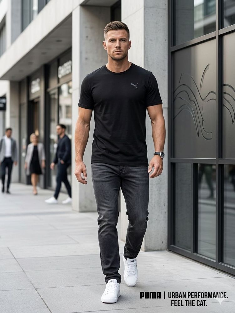 Puma Black T-Shirt