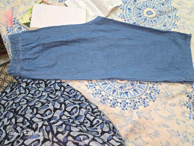Comfortable Blue Palazzo Pants