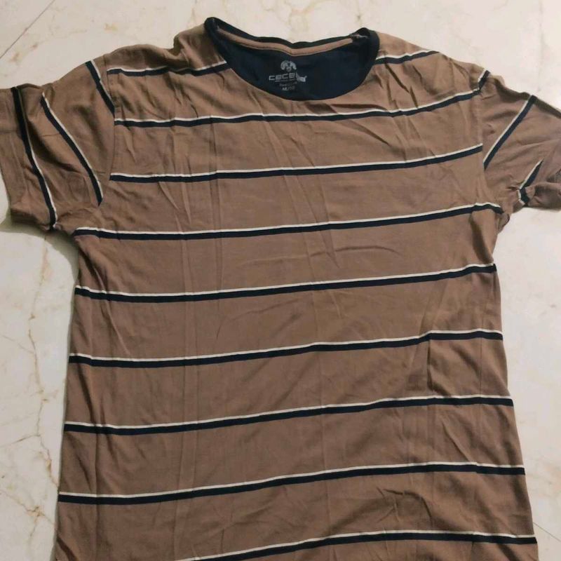 Men's Striped Cotton T-Shirt
