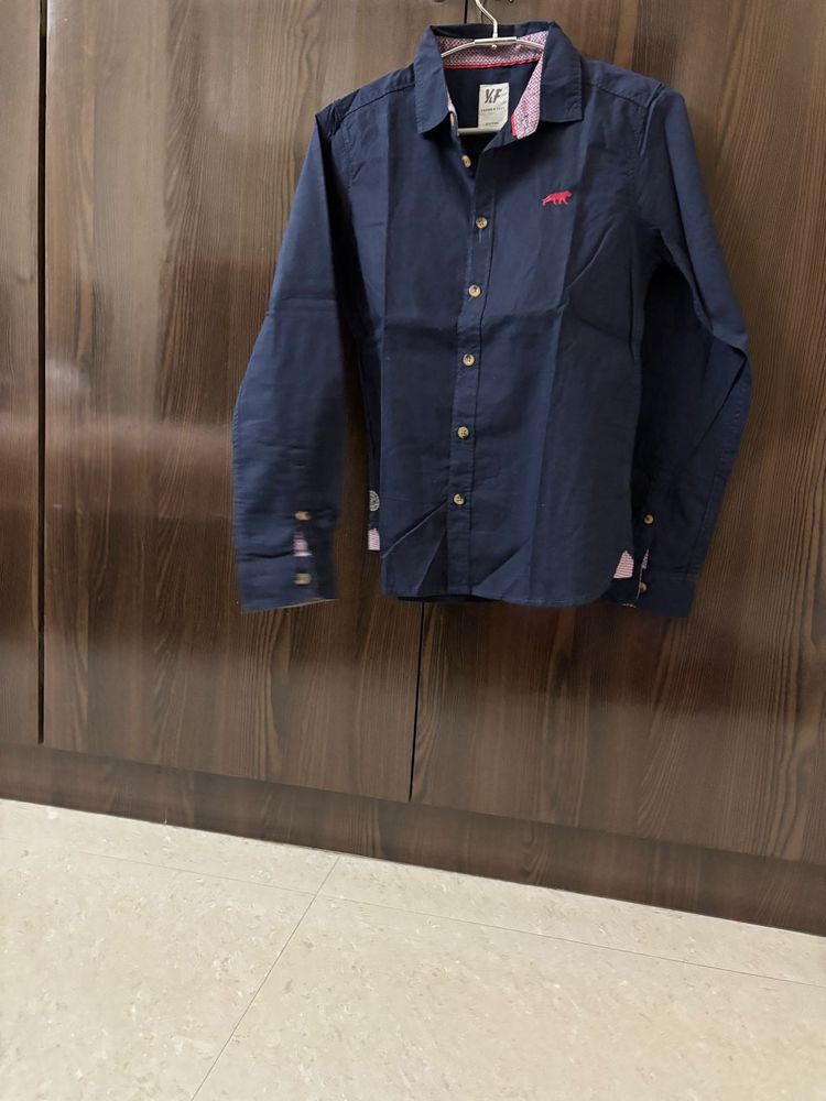 Navy Blue Casual Shirt