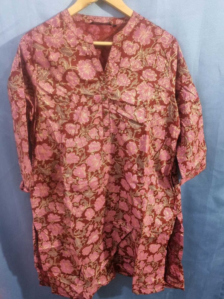 Melange Floral Print Kurti
