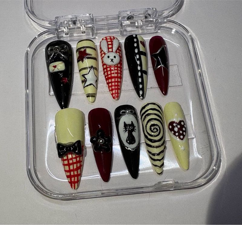 Custom Bunny Press-On Nails