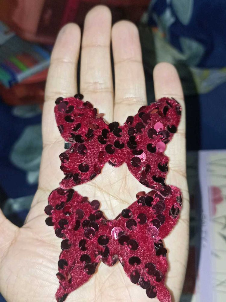 Sparkly Butterfly Hair Clips