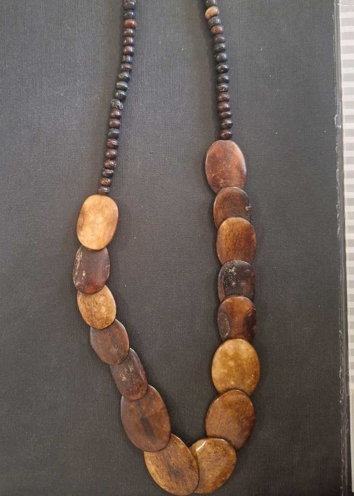 Boho Wooden Bead Necklace
