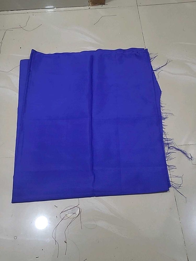 Royal Blue Unstitched Saree
