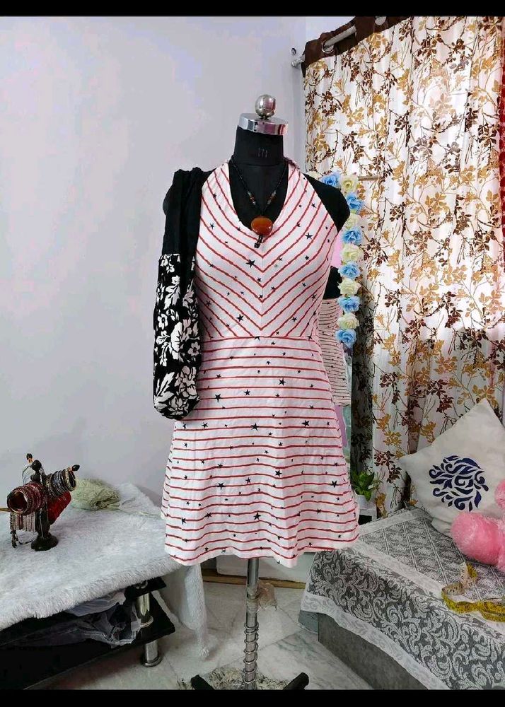 Cute Striped &amp; Star Dress