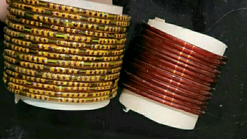 pack 2 Glass Bangles
