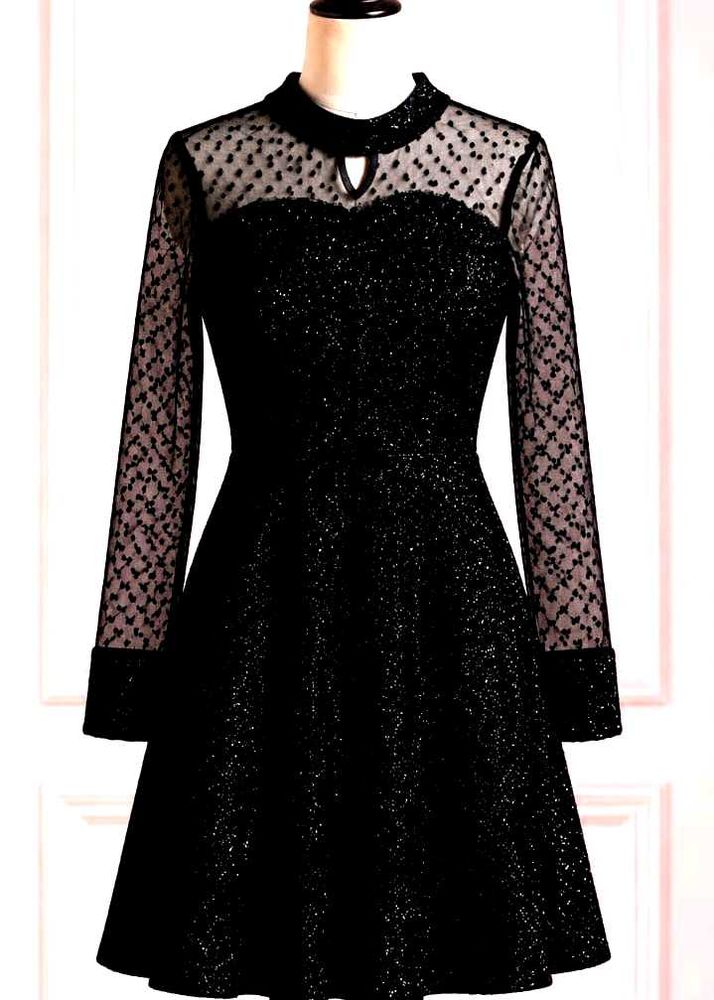 :🖤 Stylish Black Mini Frock for Women