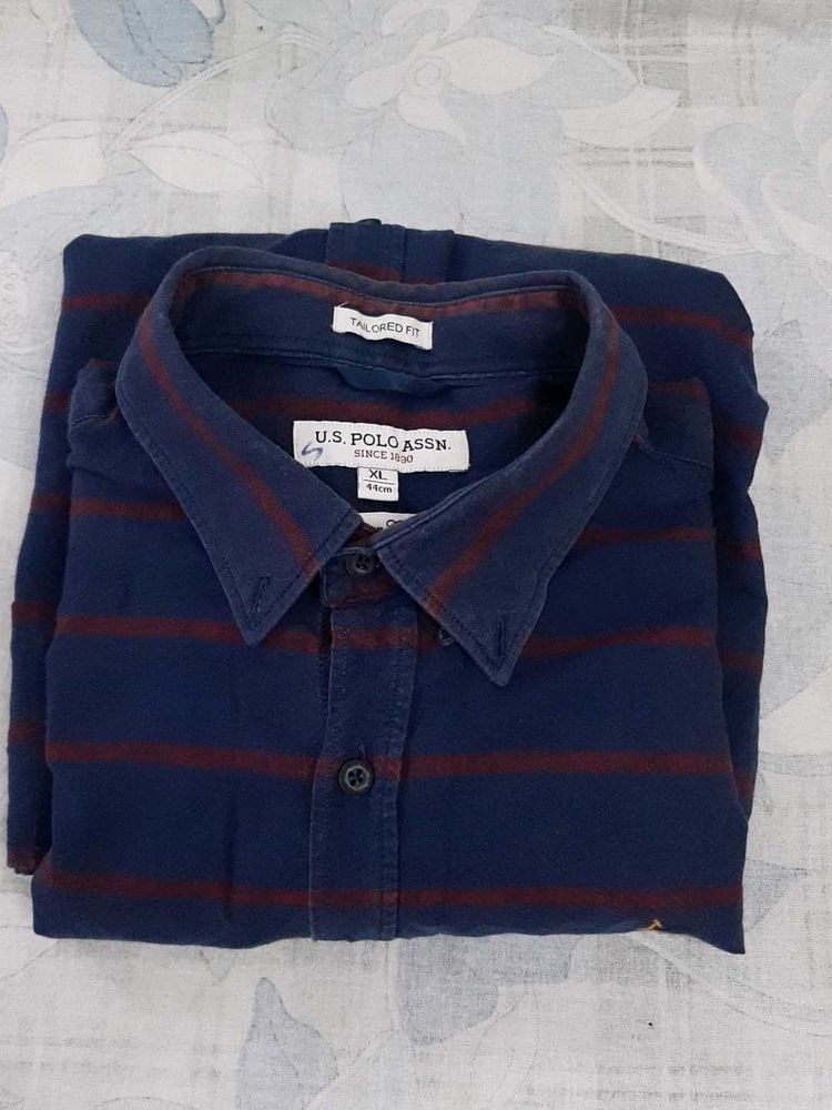 U.S. POLO ASSN. Striped Button-Down Shirt