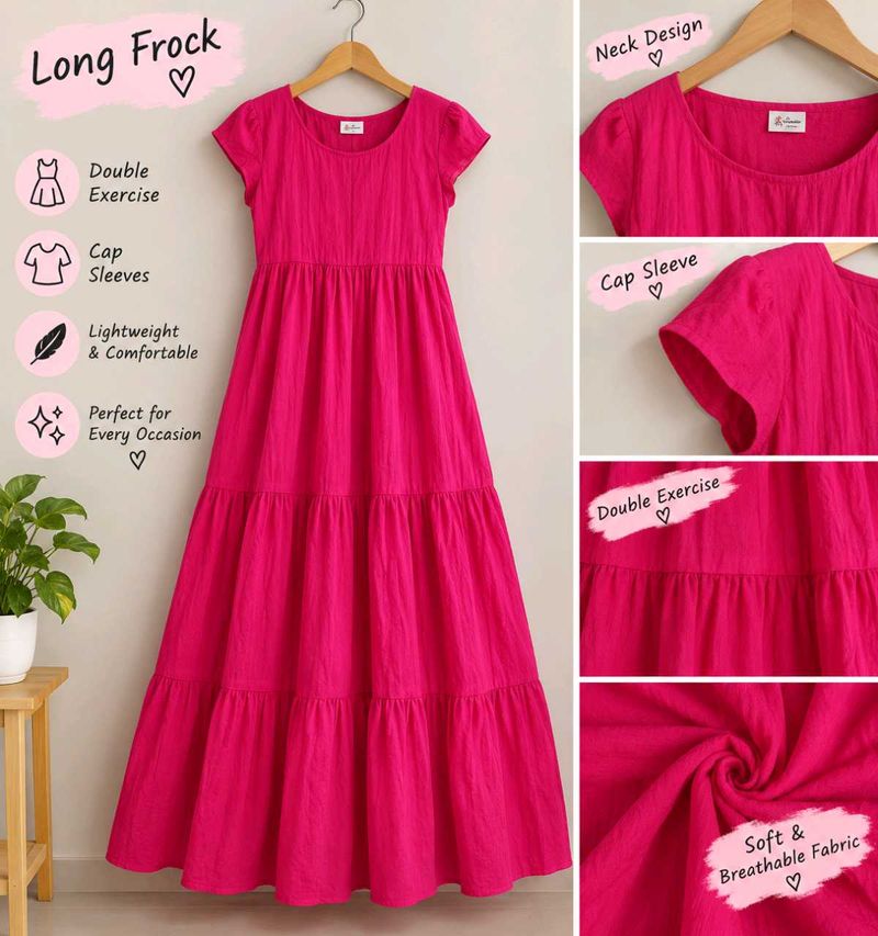 Vibrant coloured girls dresses