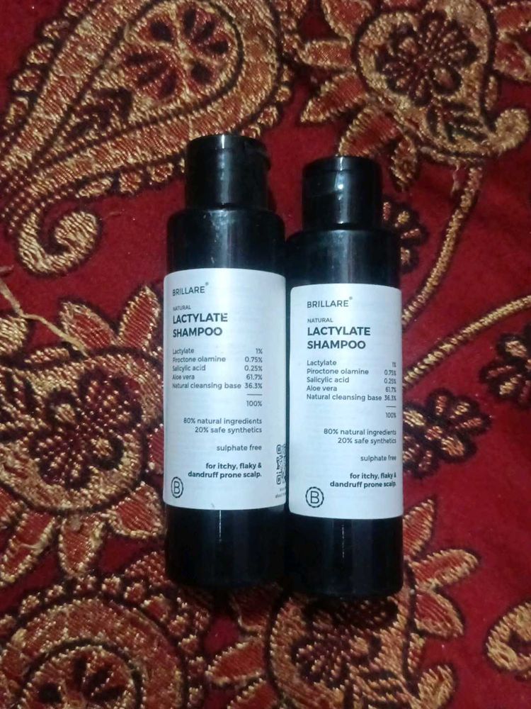 Brillare Natural Lactylate Shampoo (2 Bottles)
