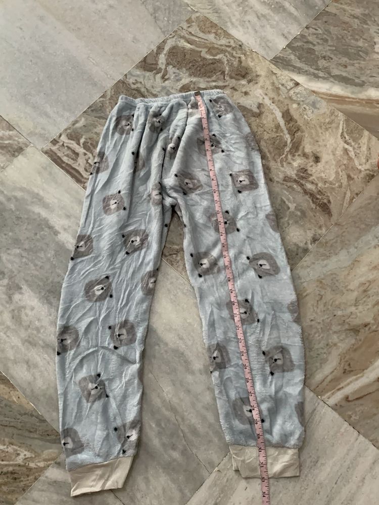 Cute Bear Print Pajama Pants