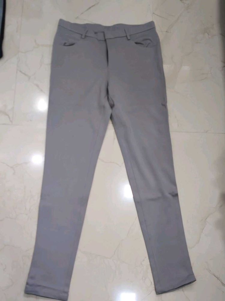 Stylish Grey Casual Pants