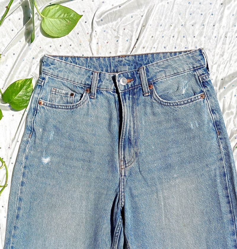 H&amp;M Blue Mom Jeans