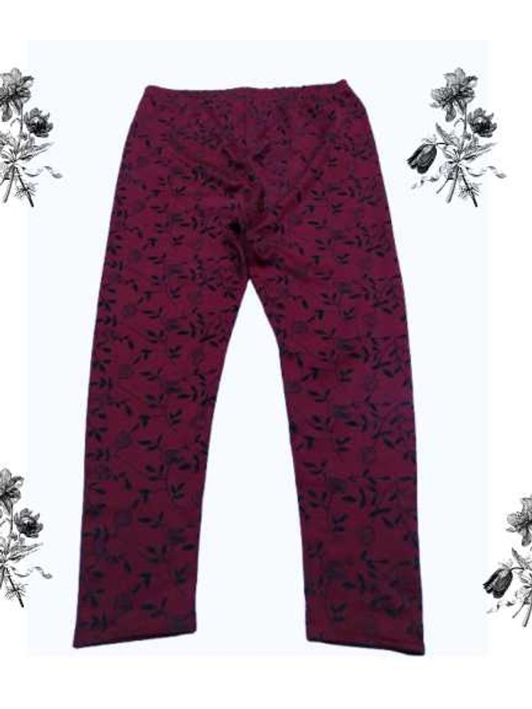 Red Flora Pants