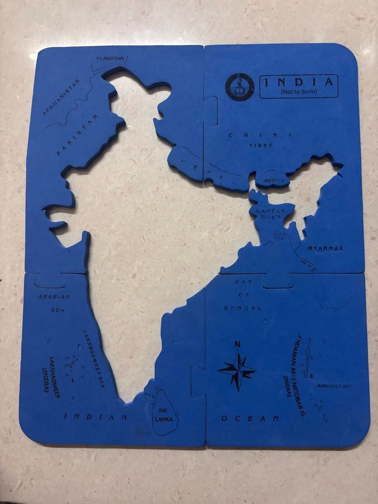 Educational India Map Puzzle