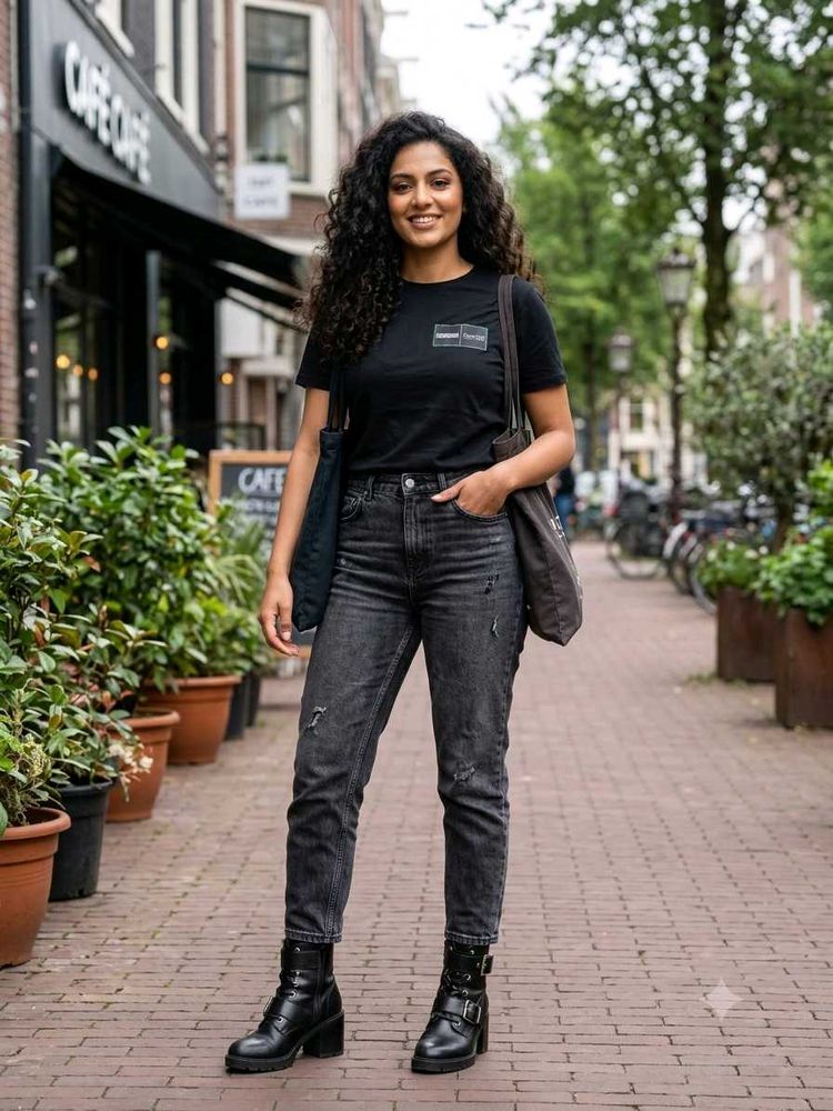 Jack &amp; Jones Classic Black Crew Neck Tee