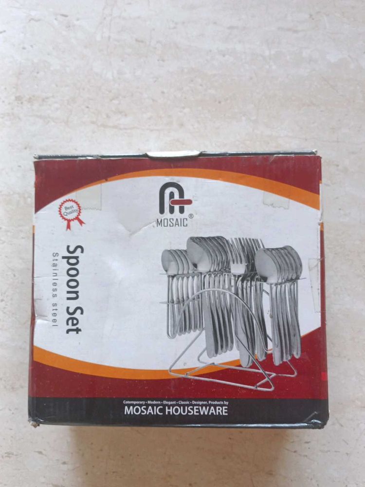 Sale !! Mosaic Stainless Steel Spoon Holder