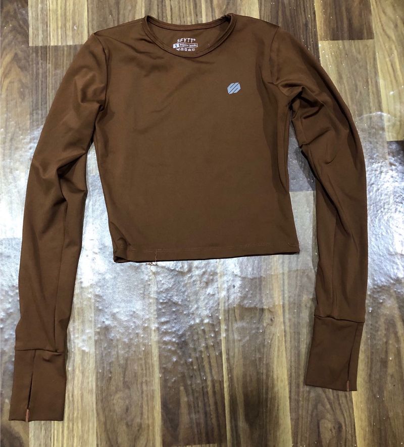 Active wear Brown Long Sleeve shirt
