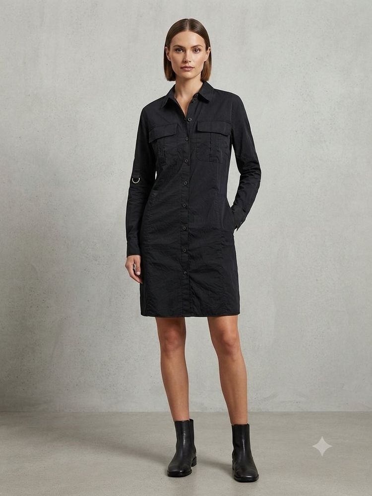 Chic Black Shirt Dress