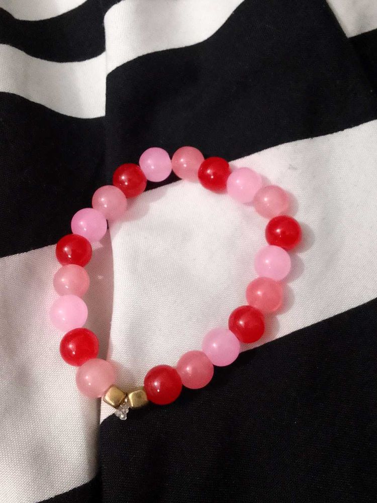 Charming Beaded Bracelet ( fire and flower )