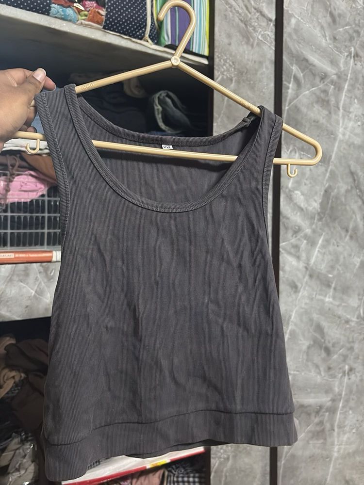 Casual Gray Tank Top