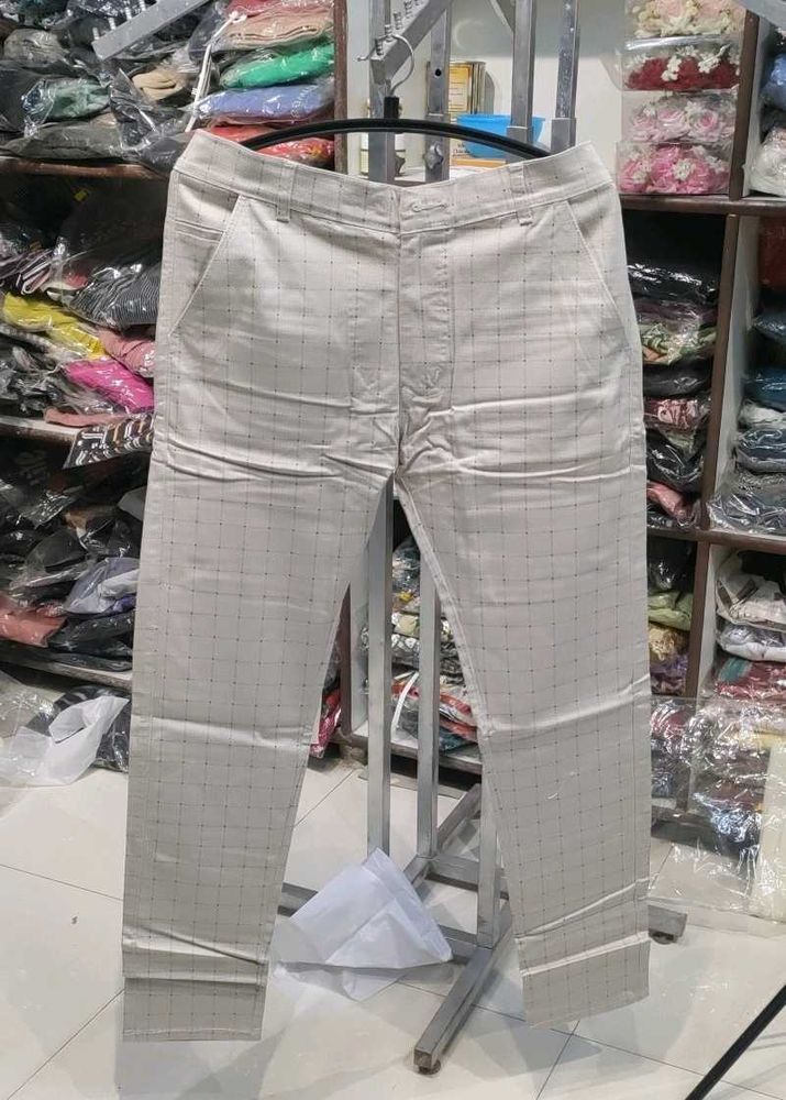 Men's Checked Casual Pants