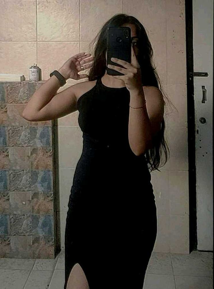 Like New Side Slit Black Dress