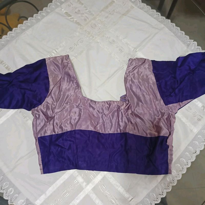 Purple Silk Blouse