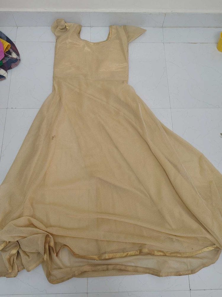 Golden Ethnic Gown