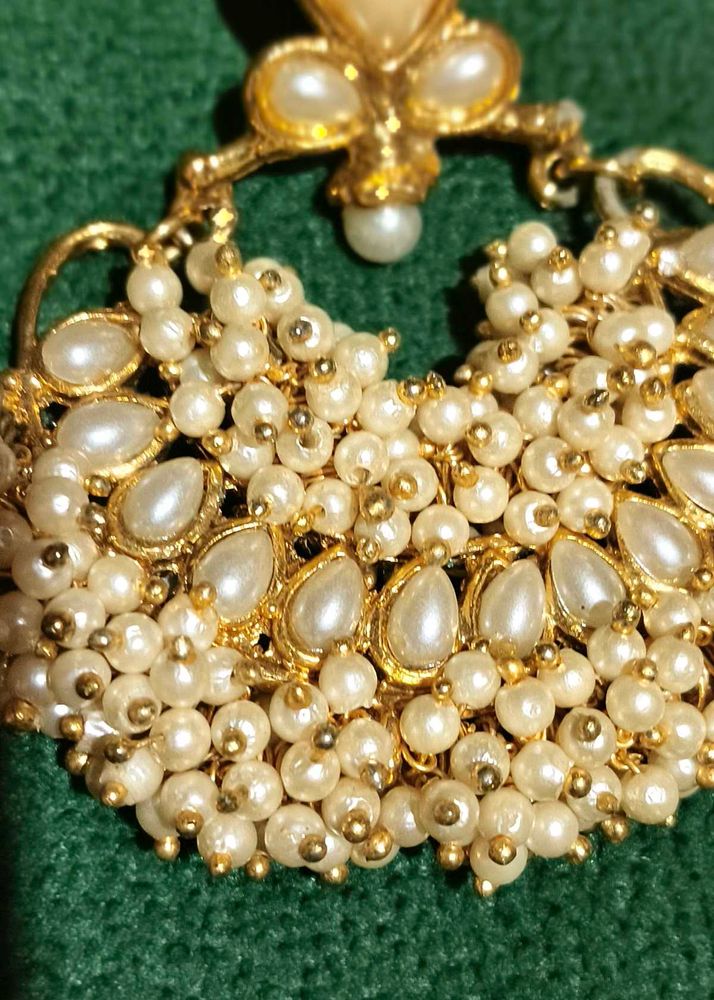 Pearl &amp; Gold Chandeliers