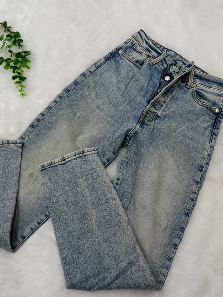 Vintage Wash Denim Jeans