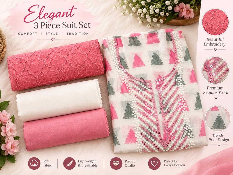 Elegant 3 Piece Heavy Suit Set