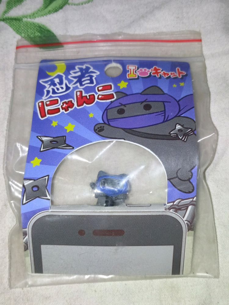 Ninja Kitten Earphone Jack From Tokyo Japan