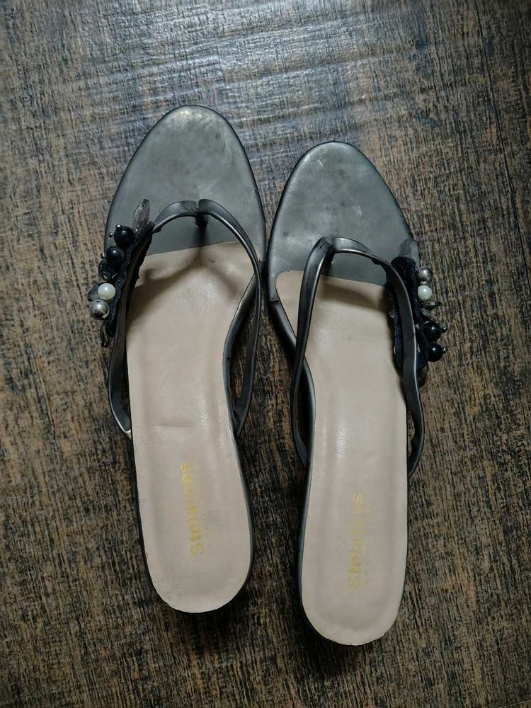 Embellished Thong Sandals