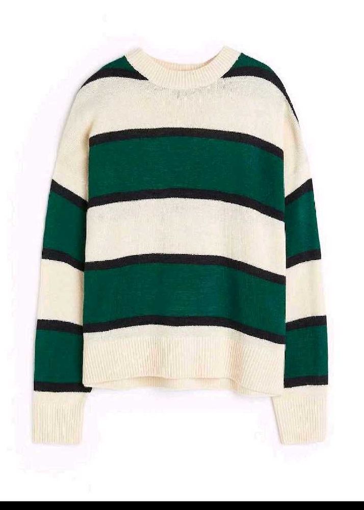 H&amp;M Chic Striped Knit Sweater