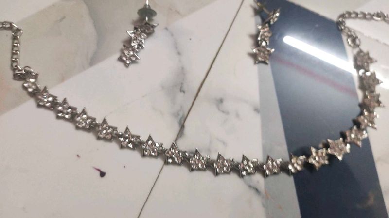 Star Choker Necklace &amp; Earring Set
