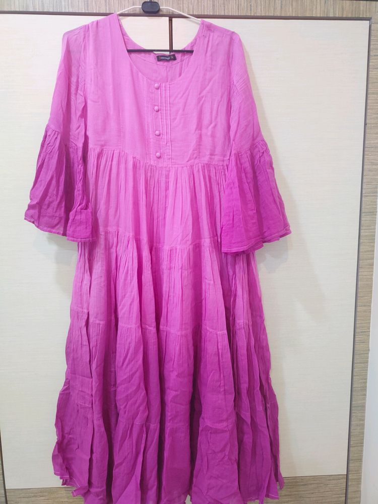 Pink Cotton Kurti