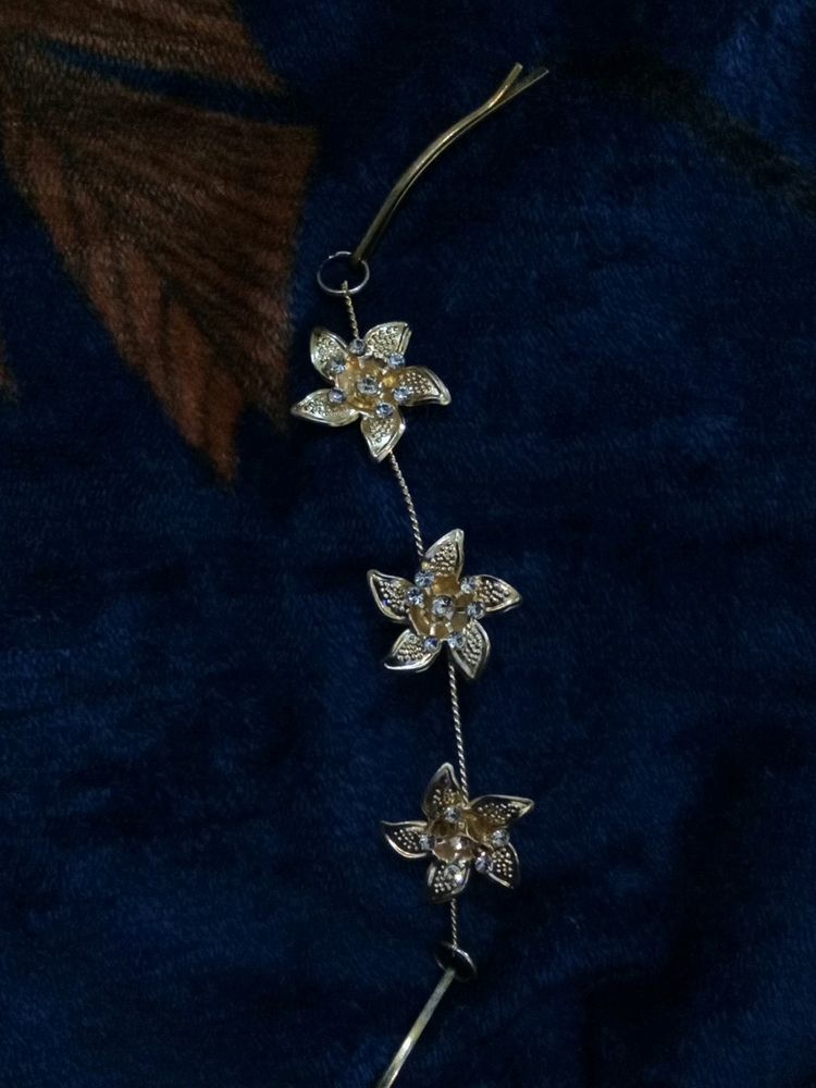 New Golden Colour Tiara Or Juda Pin