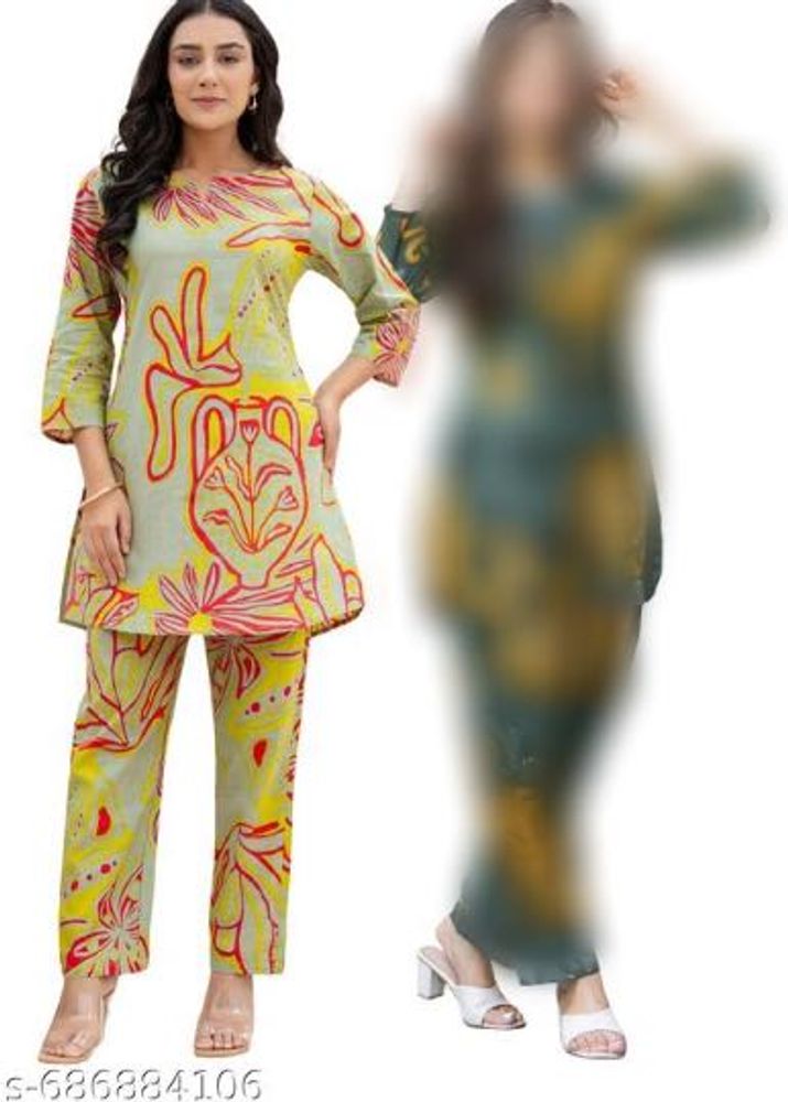 Stylish Printed Kurta Set