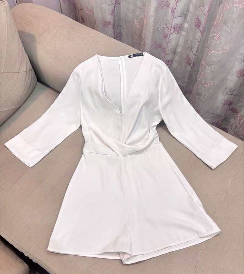 ZARA white playsuit