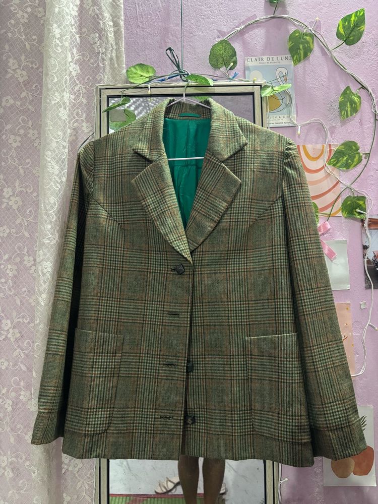 Classic Plaid Blazer