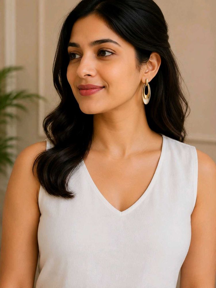 Elegant Oval Drop Earrings