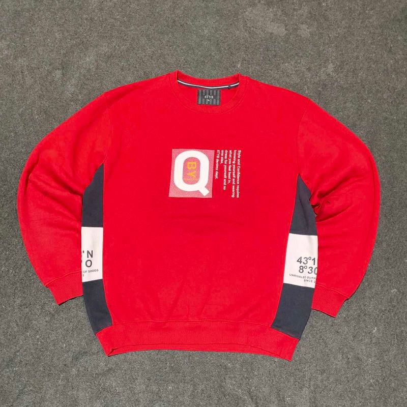 Red Graphic Sweatshirt